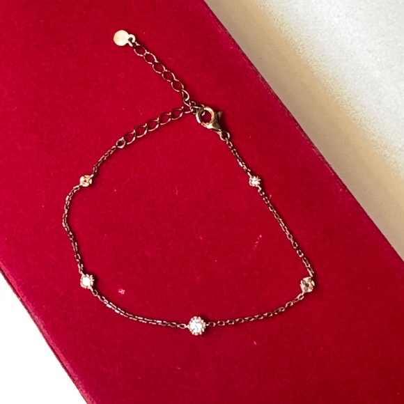 ETE Jewelry - ETE Delicate Gold and Brown Bracelet 925 S